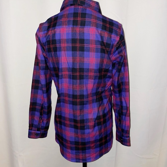 NWT Women’s L.L. Bean Relaxed Scotch Plaid Flannel Shirt - Picture 5 of 9